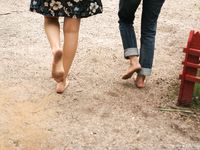 Feet - Natasha A + Luba - 2006-11-08 Tempted to a barefoot walk