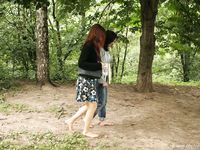 Feet - Natasha A + Luba - 2006-11-08 Tempted to a barefoot walk