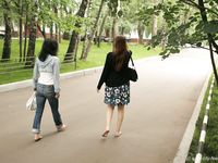 Feet - Natasha A + Luba - 2006-11-08 Tempted to a barefoot walk