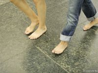 Feet - Natasha A + Luba - 2006-11-08 Tempted to a barefoot walk
