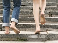 Feet - Natasha A + Luba - 2006-11-08 Tempted to a barefoot walk