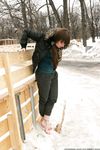 Feet - Natasha G - 2012-11-18 Barefoot in cold weather