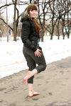 Feet - Natasha G - 2012-11-18 Barefoot in cold weather