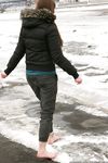 Feet - Natasha G - 2012-11-18 Barefoot in cold weather