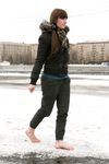 Feet - Natasha G - 2012-11-18 Barefoot in cold weather