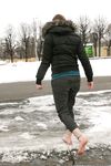 Feet - Natasha G - 2012-11-18 Barefoot in cold weather