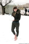 Feet - Natasha G - 2012-11-18 Barefoot in cold weather