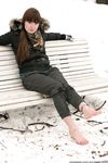 Feet - Natasha G - 2012-11-18 Barefoot in cold weather