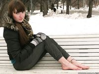 Feet - Natasha G - 2012-11-18 Barefoot in cold weather