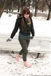 Feet - Natasha G - 2012-11-18 Barefoot in cold weather