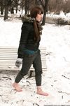 Feet - Natasha G - 2012-11-18 Barefoot in cold weather