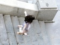 Feet - Nina - 2008-01-29 Hot asphalt kisses her soles