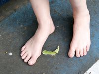 Feet - Nina - 2008-09-21 Barefoot horse riding