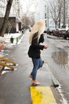 Feet - Nina D - 2017-04-19 Bare feet in the cold slush