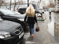 Feet - Nina D - 2017-04-19 Bare feet in the cold slush