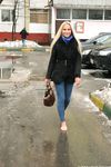 Feet - Nina D - 2017-04-19 Bare feet in the cold slush
