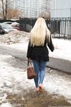 Feet - Nina D - 2017-04-19 Bare feet in the cold slush