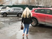 Feet - Nina D - 2017-04-19 Bare feet in the cold slush