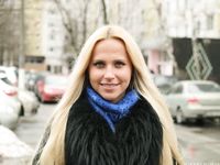 Feet - Nina D - 2017-04-19 Bare feet in the cold slush