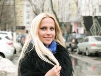 Feet - Nina D - 2017-04-19 Bare feet in the cold slush