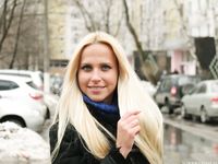 Feet - Nina D - 2017-04-19 Bare feet in the cold slush