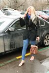 Feet - Nina D - 2017-04-19 Bare feet in the cold slush