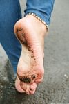 Feet - Nina D - 2017-04-19 Bare feet in the cold slush