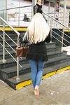Feet - Nina D - 2017-04-19 Bare feet in the cold slush