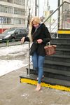 Feet - Nina D - 2017-04-19 Bare feet in the cold slush