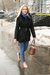 Feet - Nina D - 2017-04-19 Bare feet in the cold slush