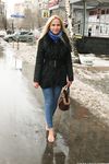 Feet - Nina D - 2017-04-19 Bare feet in the cold slush