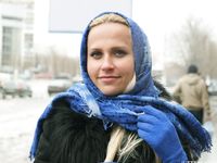 Feet - Nina D - 2017-04-19 Bare feet in the cold slush