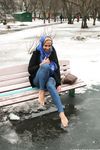 Feet - Nina D - 2017-04-19 Bare feet in the cold slush