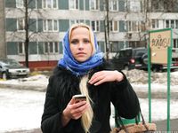 Feet - Nina D - 2017-04-19 Bare feet in the cold slush