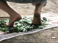 Feet - Oksana + Jenya + Anna Taradanova - 2006-12-03 Sharp exam for bare feet