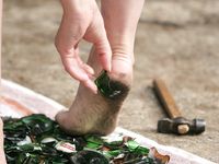 Feet - Oksana + Jenya + Anna Taradanova - 2006-12-03 Sharp exam for bare feet