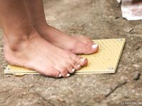 Feet - Oksana + Jenya + Anna Taradanova - 2006-12-03 Sharp exam for bare feet