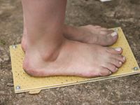 Feet - Oksana + Jenya + Anna Taradanova - 2006-12-03 Sharp exam for bare feet