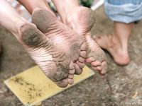 Feet - Oksana + Jenya + Anna Taradanova - 2006-12-03 Sharp exam for bare feet