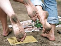 Feet - Oksana + Jenya + Anna Taradanova - 2006-12-03 Sharp exam for bare feet