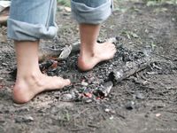 Feet - Oksana + Jenya + Anna Taradanova - 2006-12-03 Sharp exam for bare feet