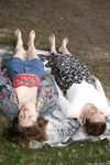 Feet - Oksana + Lena + Marina - 2004-06-19 Barefooted picnic
