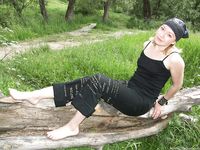 Feet - Oksana - 2004-09-20 In the forest