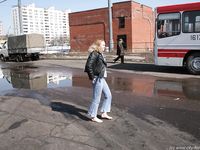 Feet - Oksana - 2005-04-07 Dirty feet in and outdoors