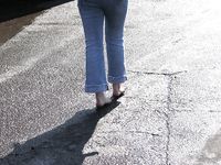 Feet - Oksana - 2005-04-07 Dirty feet in and outdoors