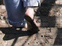 Feet - Oksana - 2005-04-07 Dirty feet in and outdoors