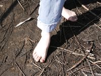 Feet - Oksana - 2005-04-07 Dirty feet in and outdoors