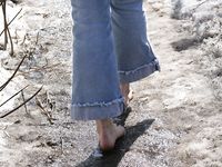 Feet - Oksana - 2005-04-07 Dirty feet in and outdoors