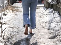 Feet - Oksana - 2005-04-07 Dirty feet in and outdoors