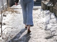 Feet - Oksana - 2005-04-07 Dirty feet in and outdoors